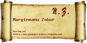 Margineanu Zobor névjegykártya